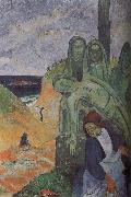 Paul Gauguin Green Christ painting